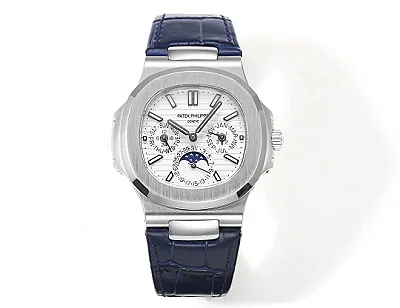 MP Factory Patek Philippe Nautilus 5740 White Blue Super Clone Replica Watch