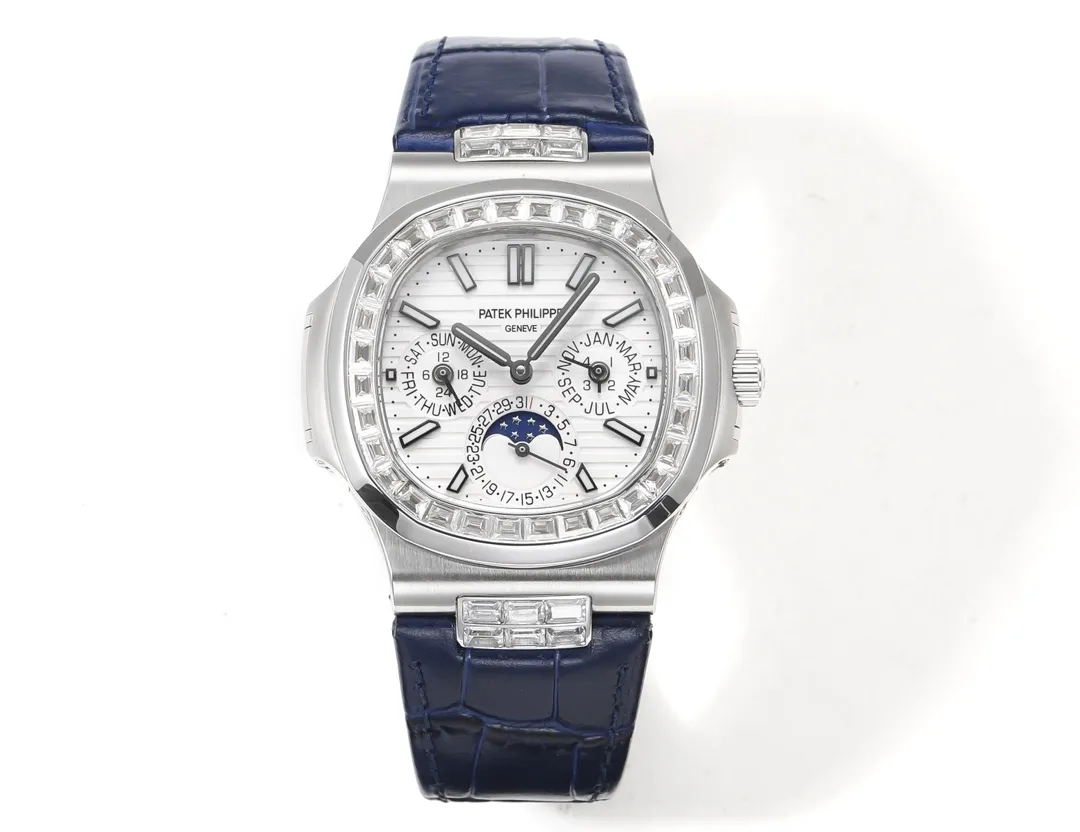 PPF Factory Patek Philippe Nautilus 5740 White Blue Super Clone Replica Watch