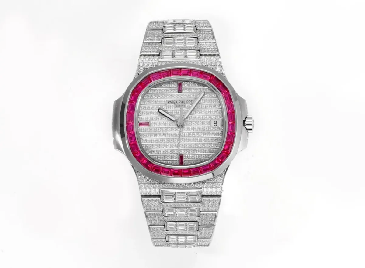 PF Factory Patek Philippe Nautilus 5719 White Gold Super Clone Replica Watch