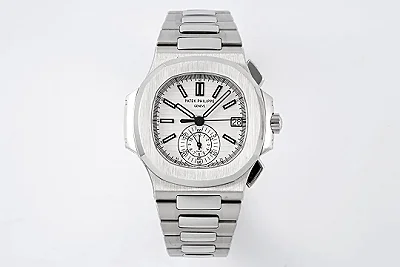 ZF Factory Patek Philippe 5980 Silver Chronograph Super Clone Replica Watch
