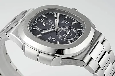 GR Factory Patek Philippe Nautilus 5990/1A Dual Time Steel Black Super Clone Replica Watch