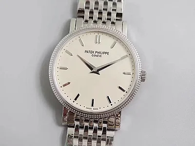 3K Factory Patek Philippe Calatrava 5120G Silver Super Clone Replica Watch