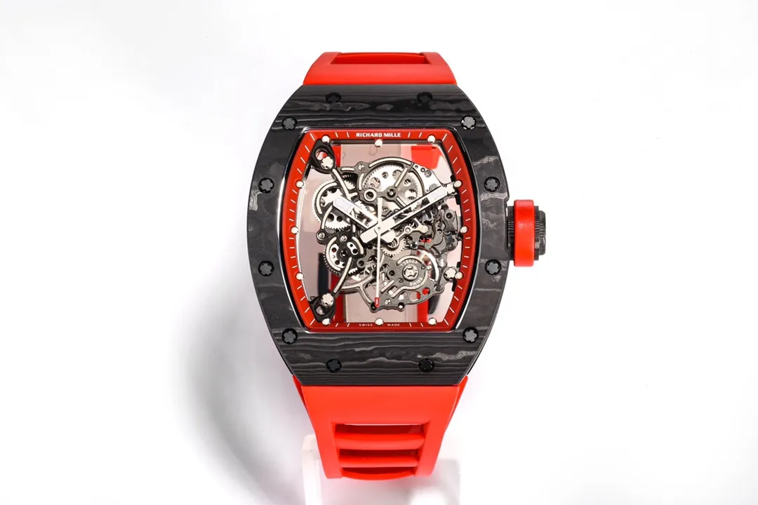 ZF Factory Richard Mille RM055 NTPT Carbon Red Strap - Premium Super Clone Watch
