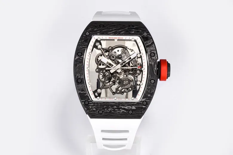 ZF Factory Richard Mille RM055 NTPT Carbon White Rubber - Premium Super Clone Watch