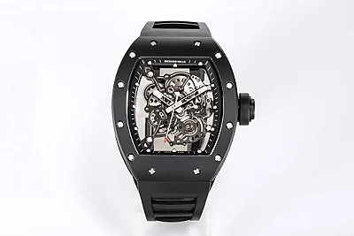 ZF Factory Richard Mille RM055 Black Rubber Super Clone Watch - Premium Replica Richard Mille