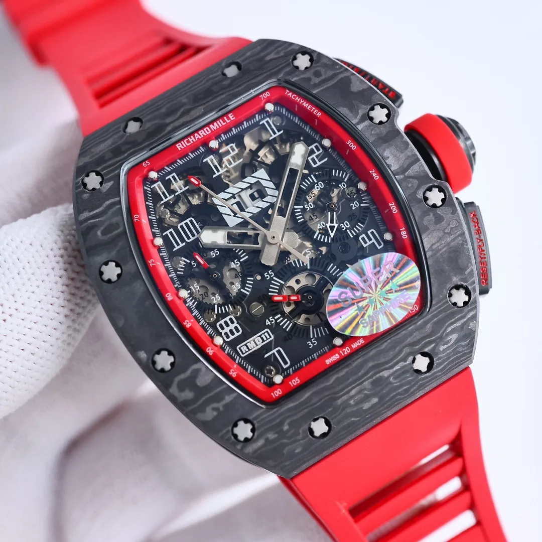 BBR Factory Richard Mille RM011-FM Red Chronograph Super Clone Watch - Premium Replica Richard Mille
