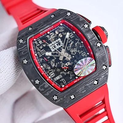 RM Factory Richard Mille RM011-FM Red Chronograph Super Clone Watch - Premium Replica Richard Mille