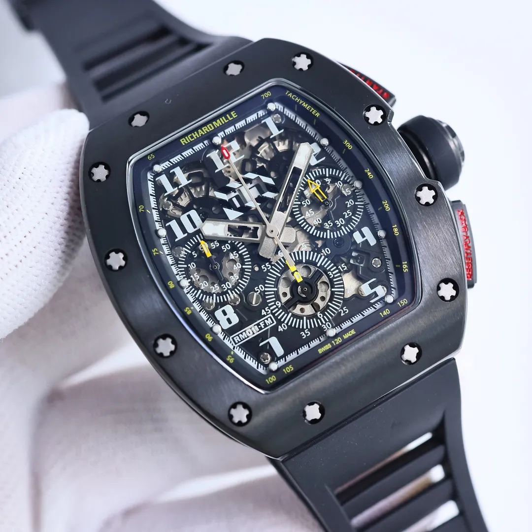 KV Factory Richard Mille RM011-FM Black Chronograph Super Clone Watch - Premium Replica Richard Mille