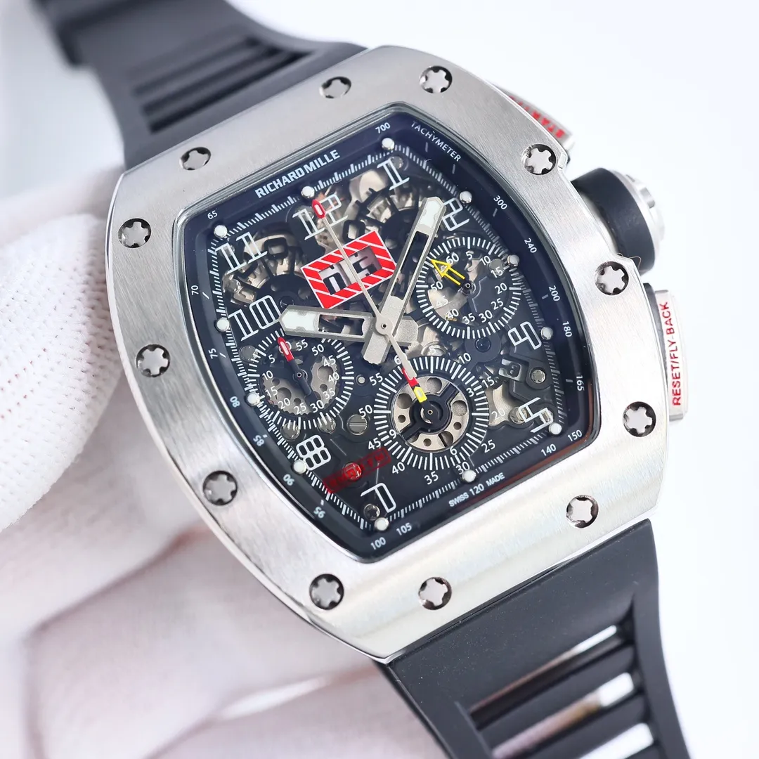 APS Factory Richard Mille RM011-FM Titanium Chronograph Black - Super Clone Watches