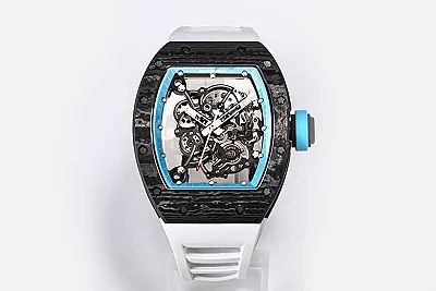 JB Factory Richard Mille RM055 NTPT Carbon White Rubber - Premium Super Clone Watch