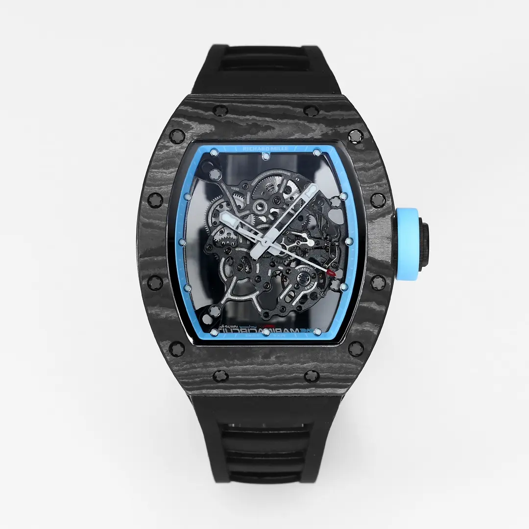 EUR Factory Richard Mille RM055 Carbon Fiber Black Super Clone Luxury Watch
