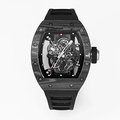 EUR Factory Richard Mille RM055 Carbon Fiber Black Rubber Super Clone Luxury Watch