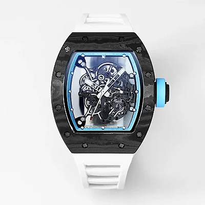 EUR Factory Richard Mille RM055 Carbon Fiber Blue Super Clone Luxury Watch