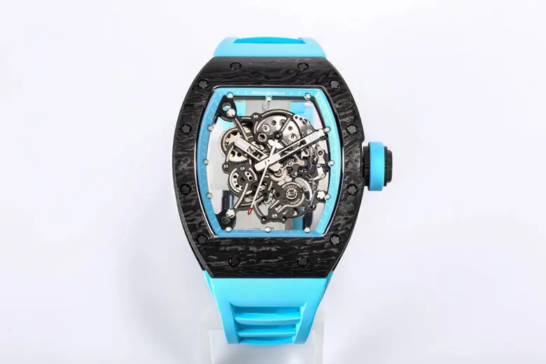 APS Factory Richard Mille RM055 NTPT Blue Rubber Strap - Premium Super Clone Watch