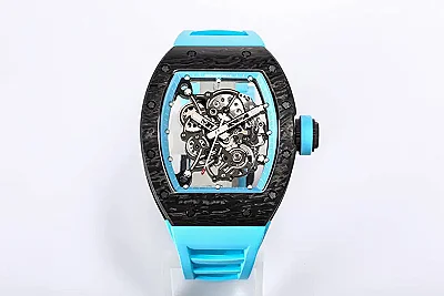 KV Factory Richard Mille RM055 NTPT Blue Rubber Strap - Premium Super Clone Watch