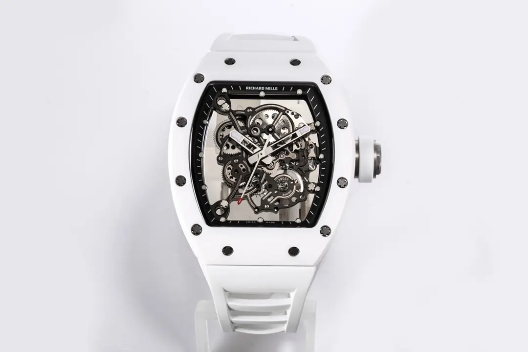 RM Factory Richard Mille RM055 White Ceramic Super Clone Watch - Premium Replica Richard Mille