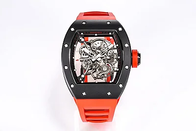 EUR Factory Richard Mille RM055 White Ceramic Red Strap - Premium Super Clone Watch