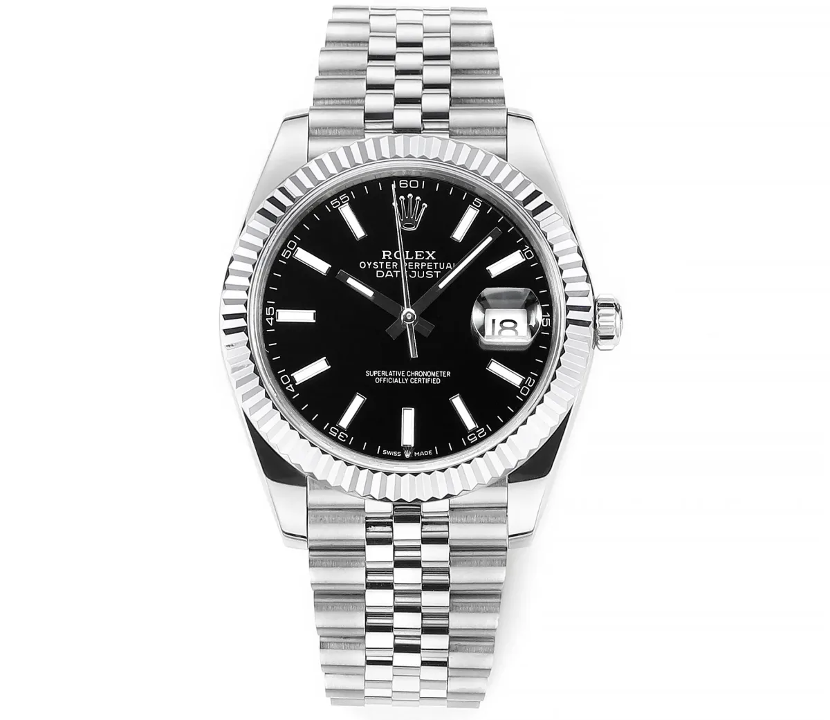 Rolex Datejust 41mm Black Dial Stainless Steel - Super Clone VSF Watch