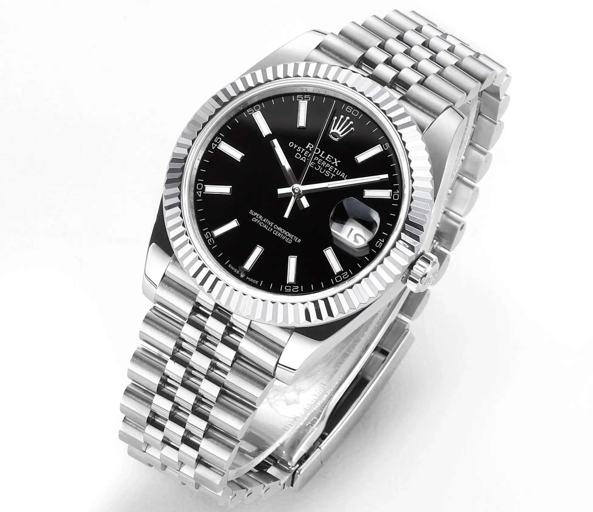 Rolex Datejust 41mm Black Dial Stainless Steel - Super Clone VSF Watch