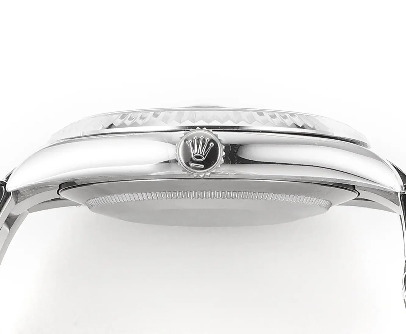 Rolex Datejust 41mm Watch - Silver Fluted Bezel, Grey Dial, Stainless Steel Bracelet, Super Clone VSF Rolex