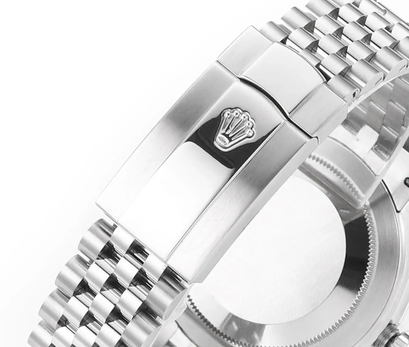 Rolex Datejust 41mm Silver Stainless Steel Watch with Diamond Dial, Fluted Bezel, and VSF Super Clone Quality