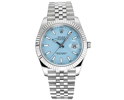 Rolex Datejust with Blue Dial, Oyster Perpetual Movement, and Super Clone Quality