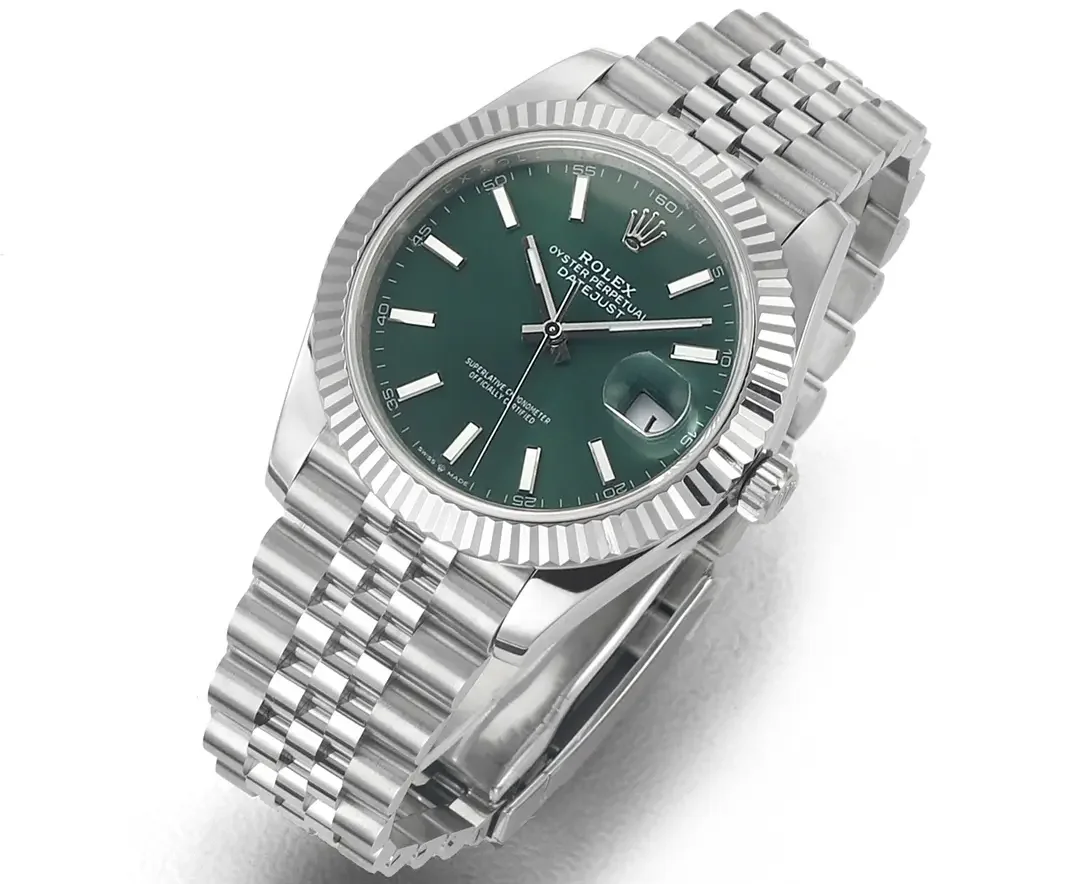 VS Factory Rolex Datejust 41mm Green Dial Stainless Steel Jubilee Bracelet
