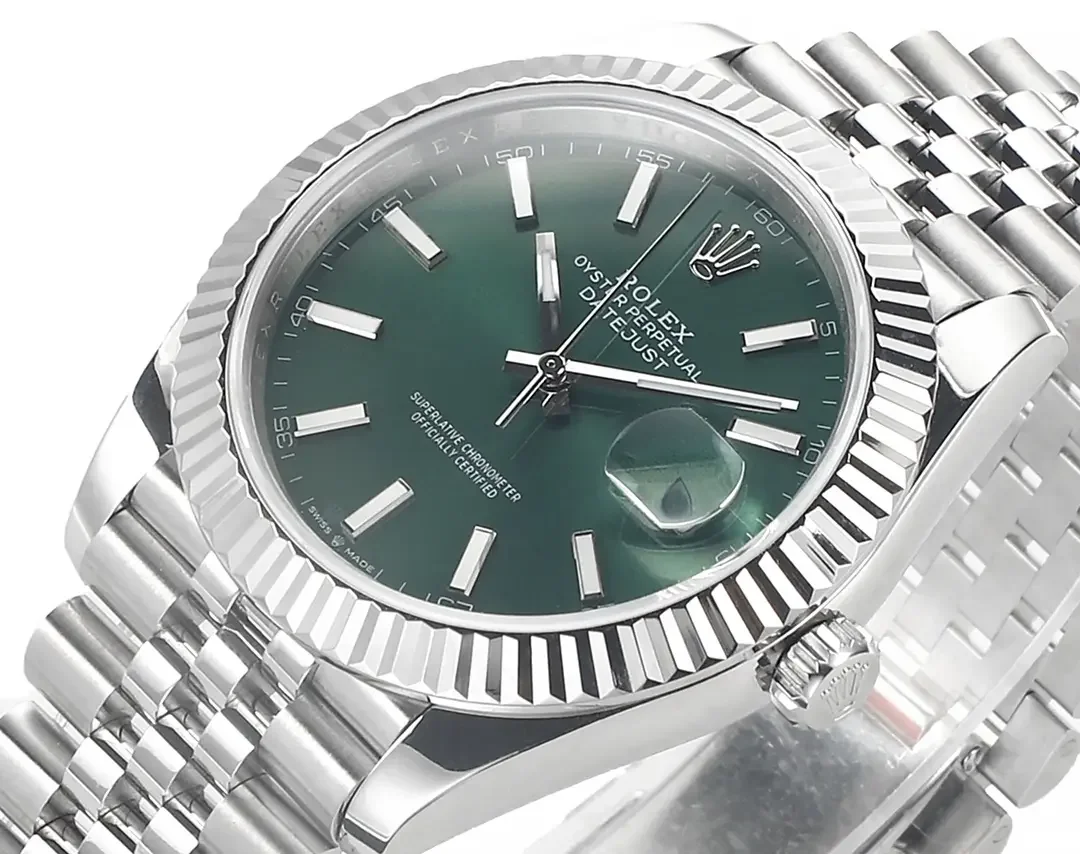VS Factory Rolex Datejust 41mm Green Dial Stainless Steel Jubilee Bracelet