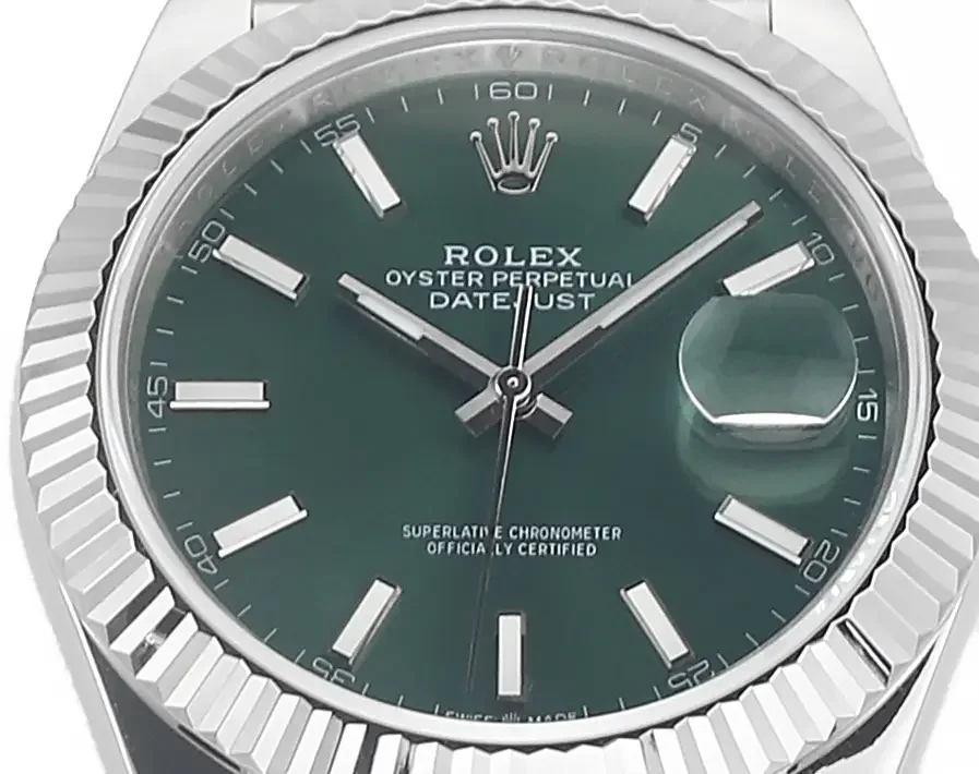 VS Factory Rolex Datejust 41mm Green Dial Stainless Steel Jubilee Bracelet