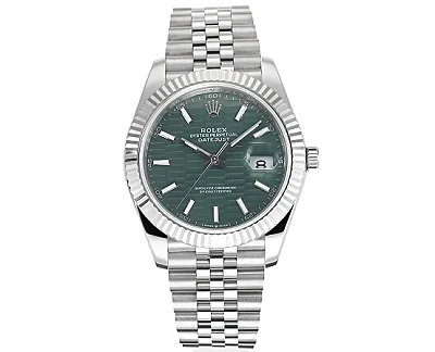Rolex Datejust 41mm Green Dial Stainless Steel Oyster Bracelet  Super Clone Watch
