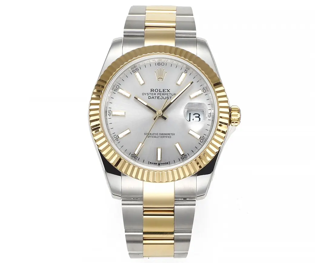 Rolex Datejust Two-Tone Silver Dial Automatic Watch with 3235 Movement - Super Clone