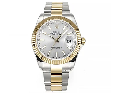 Rolex Datejust Two-Tone Silver Dial Automatic Watch with 3235 Movement - Super Clone