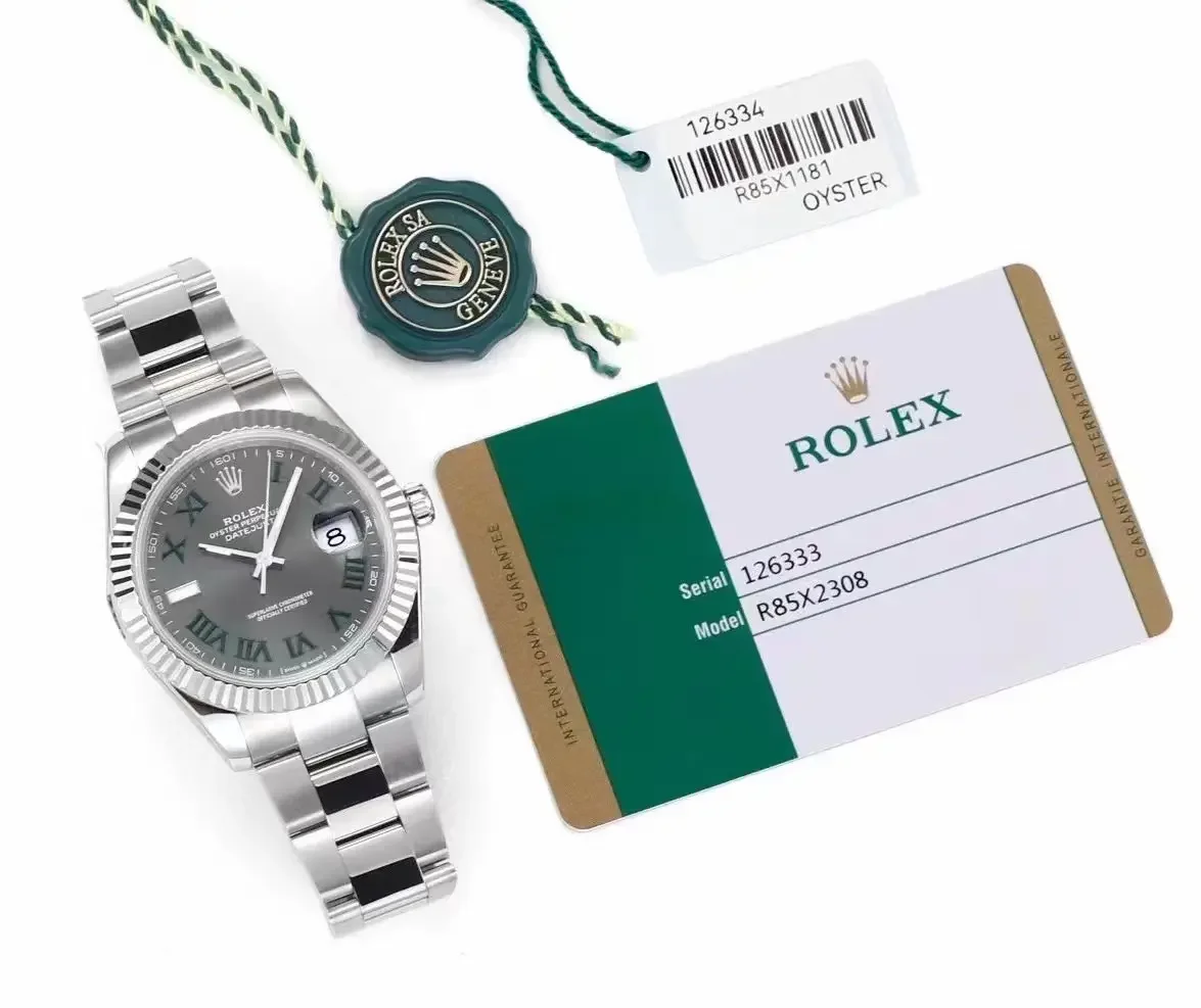 Rolex Datejust 41mm - Silver Stainless Steel with Grey Dial