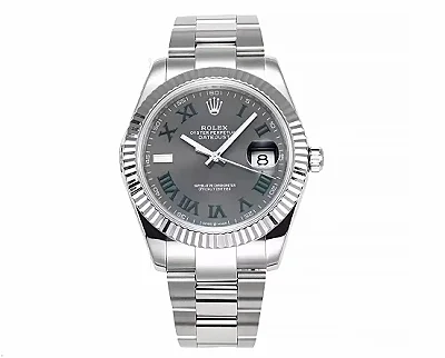 Rolex Datejust 41mm - Silver Stainless Steel with Grey Dial