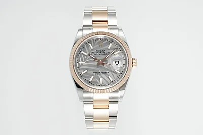 VS Factory Rolex Datejust 36mm Two-Tone Stainless Steel and Rose Gold Oyster Bracelet Watch