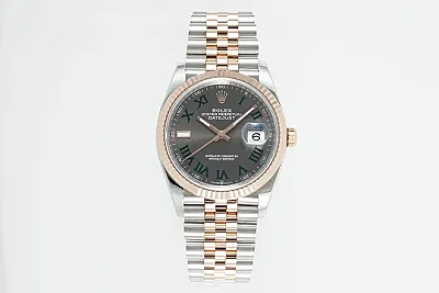 VS Factory Rolex Datejust 36mm Two-Tone Rose Gold and Stainless Steel Watch