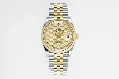 VS Factory Rolex Datejust 36mm Two-Tone Yellow Gold and Stainless Steel Jubilee Bracelet Watch