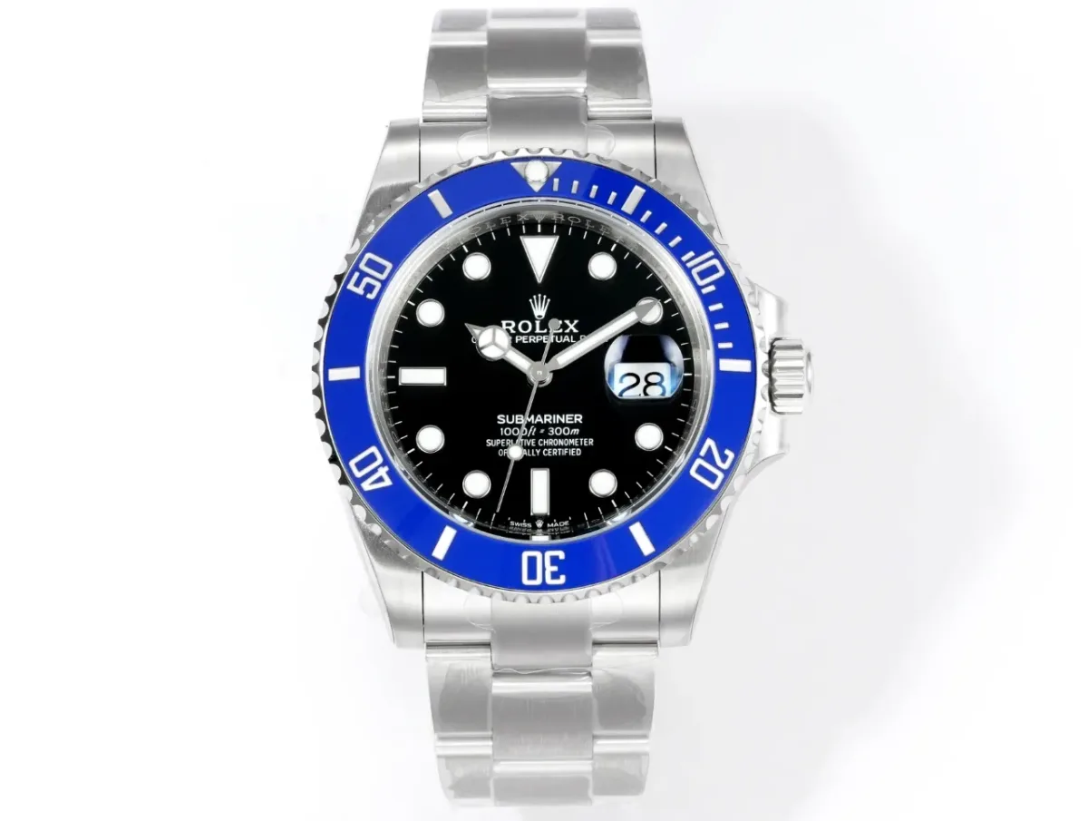 VS Factory Rolex 41mm Submariner Men's Luxury Watch - Black Dial with Blue Ceramic Bezel