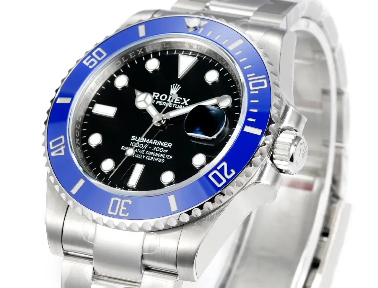 VS Factory Rolex 41mm Submariner Men's Luxury Watch - Black Dial with Blue Ceramic Bezel