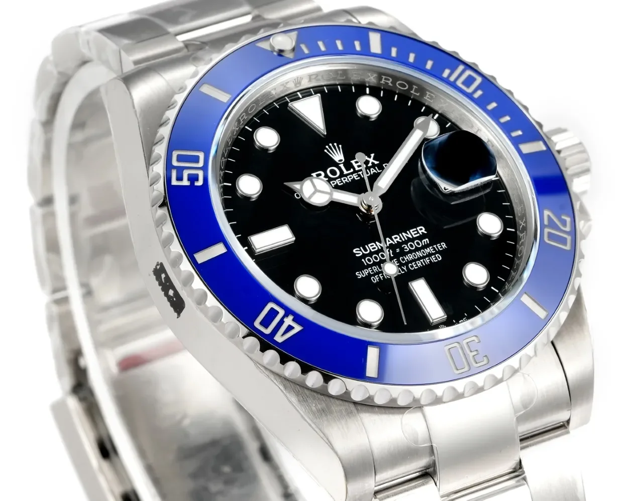 VS Factory Rolex 41mm Submariner Men's Luxury Watch - Black Dial with Blue Ceramic Bezel
