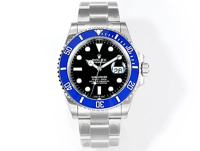 VS Factory Rolex 41mm Submariner Men's Luxury Watch - Black Dial with Blue Ceramic Bezel