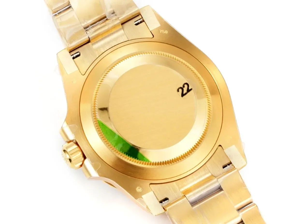 VS Factory Rolex Submariner 41mm Date 116618LN Men's Automatic Diver Watch in Yellow Gold with Black