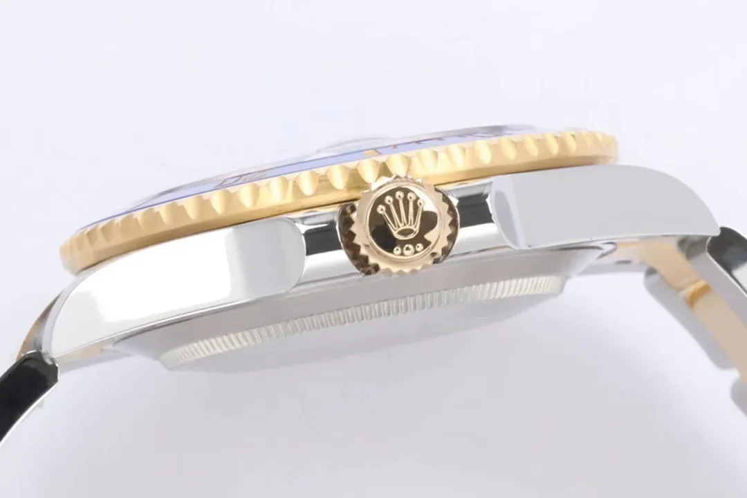 VS Factory Rolex Submariner 40mm Date Two-Tone Steel and Yellow Gold Blue Dial and Bezel Watch