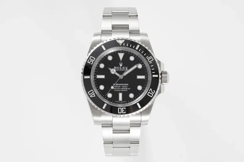 VS Factory Rolex Submariner 41mm No Date Black Dial Stainless Steel Automatic Dive Watch 114060