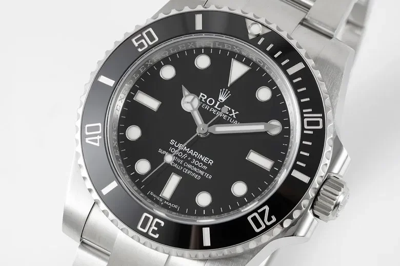 VS Factory Rolex Submariner 41mm No Date Black Dial Stainless Steel Automatic Dive Watch 114060