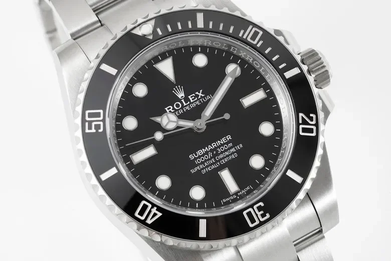 VS Factory Rolex Submariner 41mm No Date Black Dial Stainless Steel Automatic Dive Watch 114060
