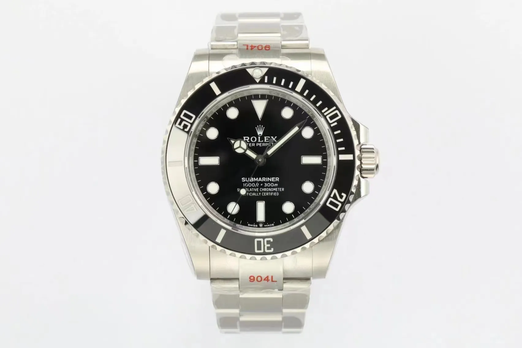 AR Factory Rolex Submariner Black Dial Stainless Steel Oyster Bracelet Automatic Men's Dive Watch