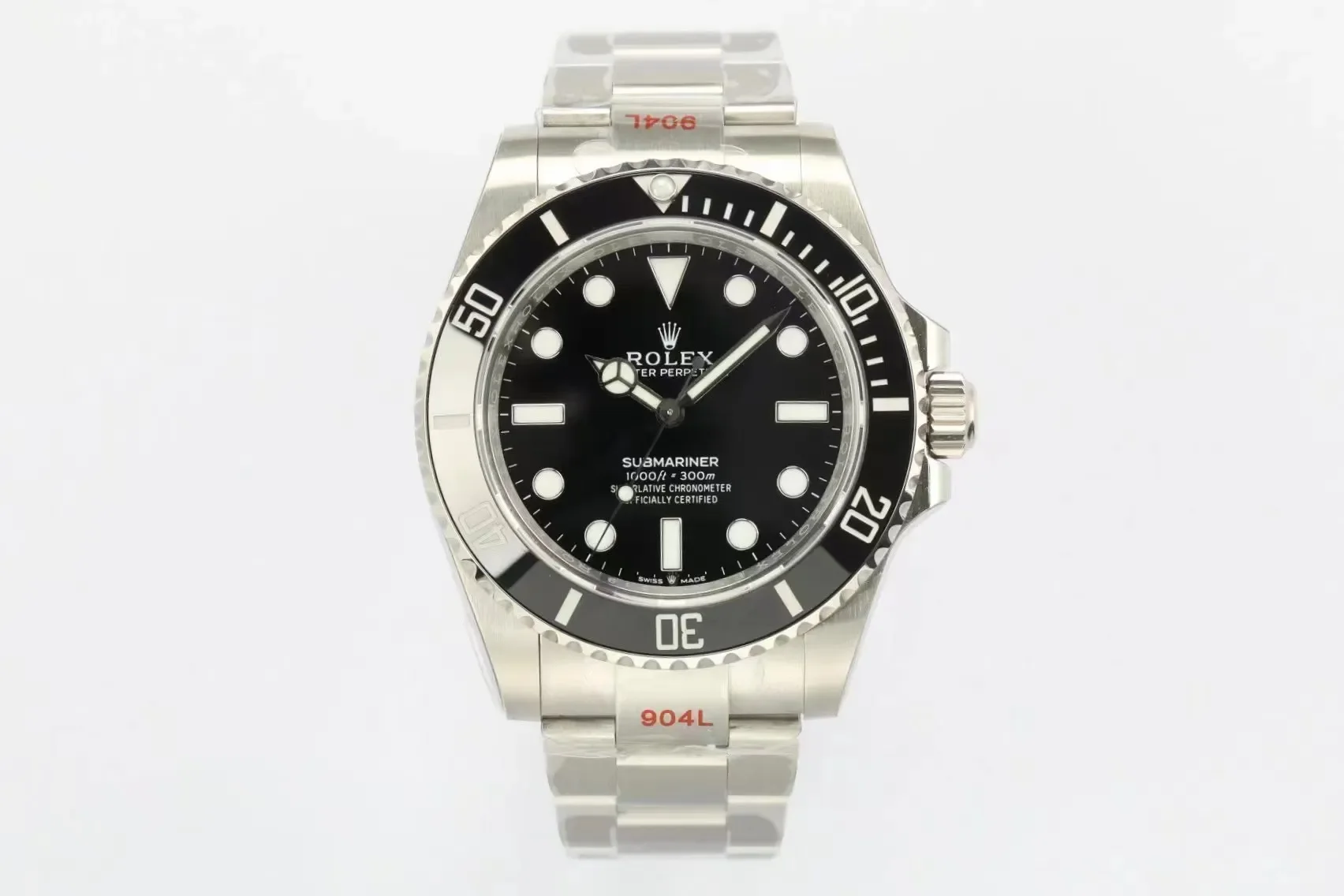 AR Factory Rolex Submariner Black Dial Stainless Steel Oyster Bracelet Automatic Men's Dive Watch
