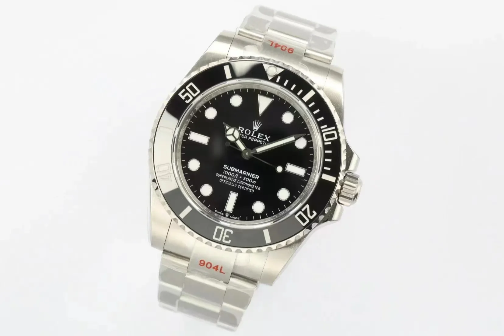AR Factory Rolex Submariner Black Dial Stainless Steel Oyster Bracelet Automatic Men's Dive Watch