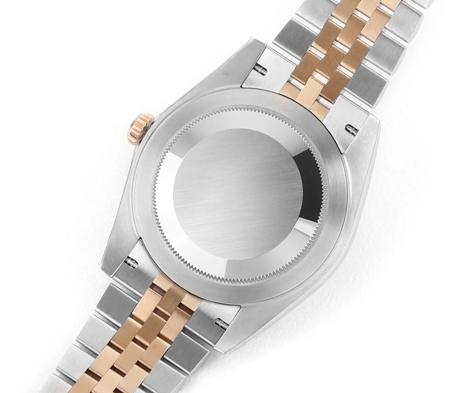 AR Factory Rolex Datejust 41mm Two-Tone Rose Gold and Steel Fluted Bezel Chocolate Brown Dial Jubilee Bracelet Automatic Men's Watch